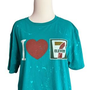 7 Eleven Retro Paint Splatter Tee - image 1